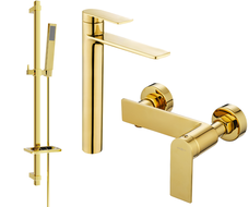 Mexen Zero DQ02 zuhanykészlet, arany - 71114DQ02-50