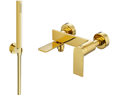 Mexen Zero R70 kád csaptelep zuhanyszettel, arany - 7113R70-50