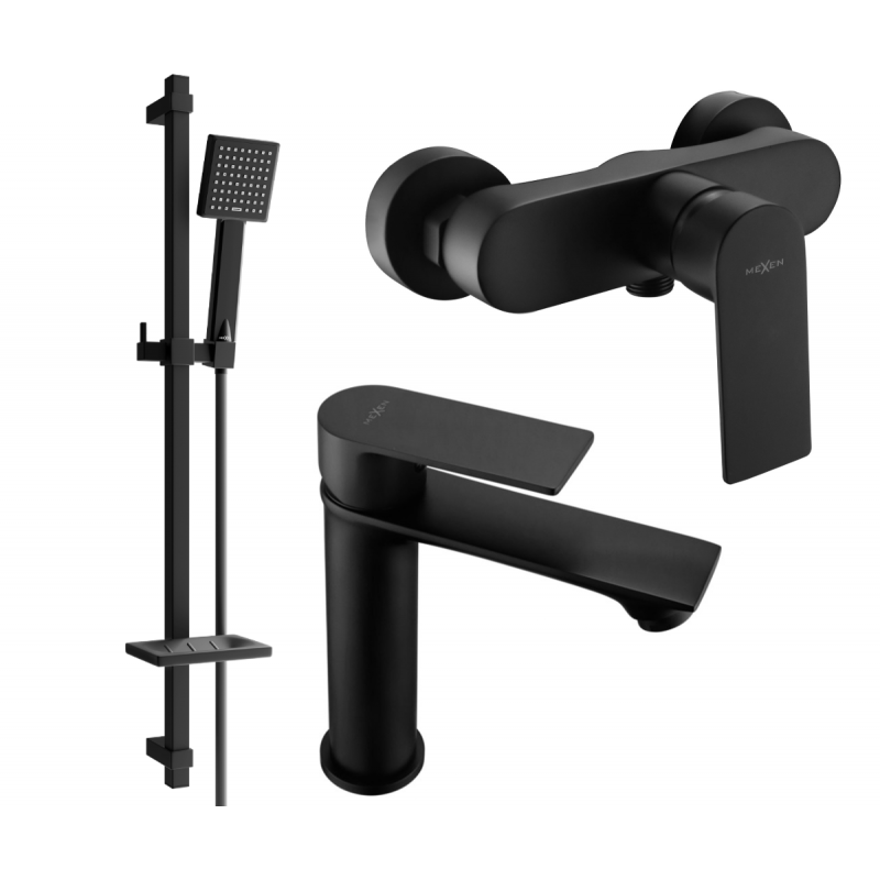 Mexen Royo DQ45 set de duș, negru - 72204DQ45-70
