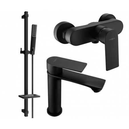 Mexen Royo Set de duș DQ72, negru - 72204DQ72-70