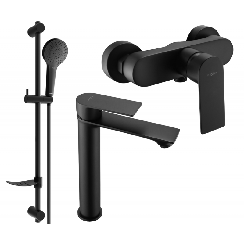 Mexen Royo Set de duș DF05, negru - 72214DF05-70