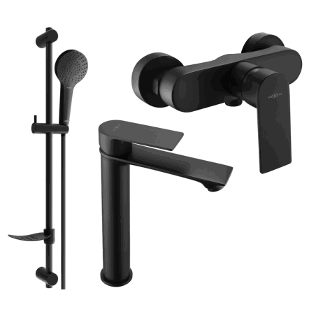 Mexen Royo Set de duș DF05, negru - 72214DF05-70