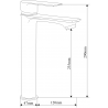 Mexen Royo DF05 zuhany szett, Fekete - 72214DF05-70