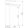 Mexen Royo DF40 zuhany szett, Fekete - 72214DF40-70