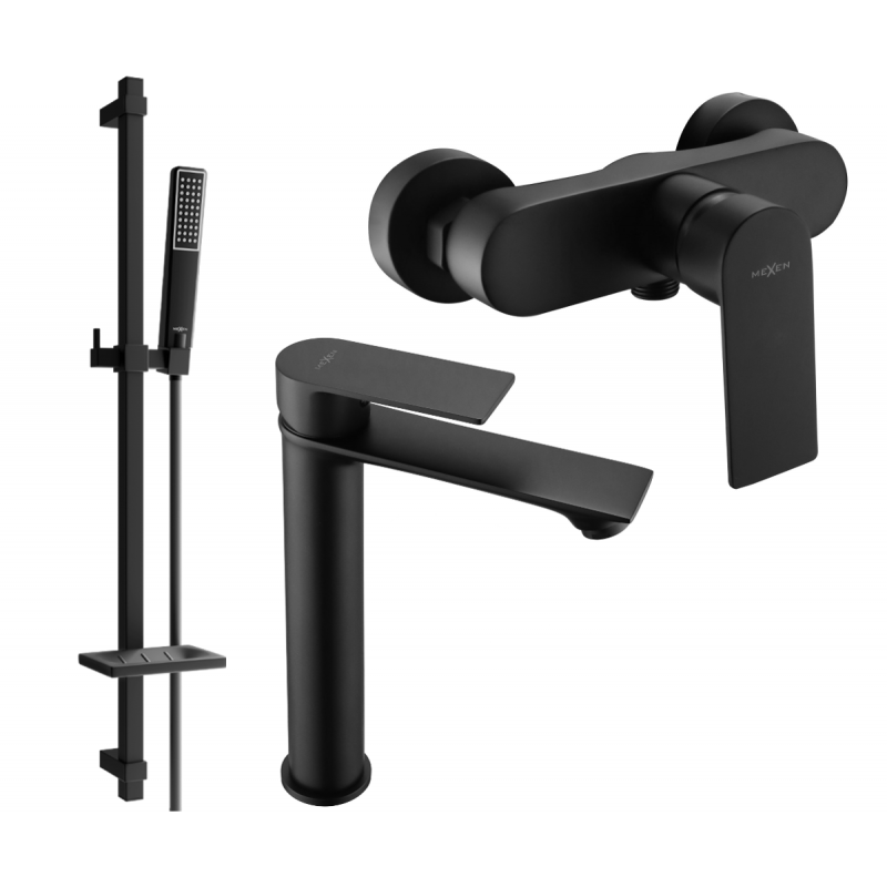 Mexen Royo DQ72 set de duș, negru - 72214DQ72-70