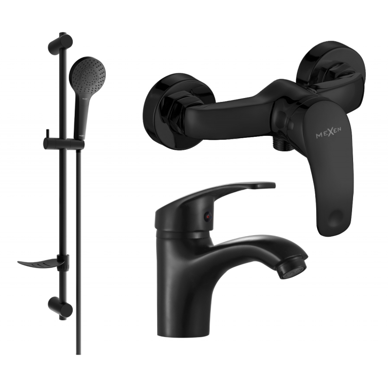 Mexen Fabia Set de duș DF05, negru - 746504DF05-70
