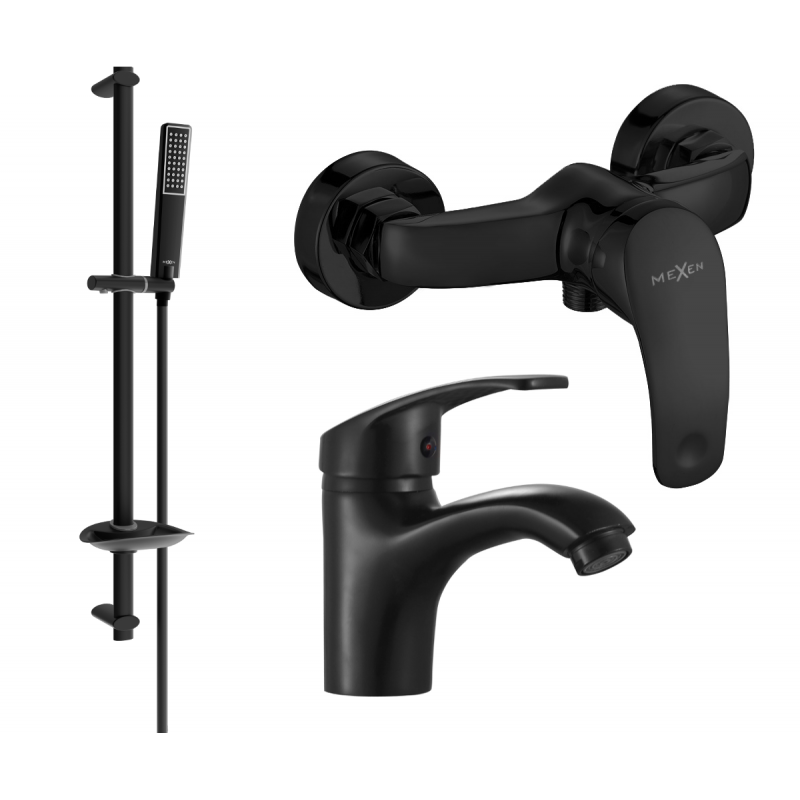 Mexen Fabia DB72 set de duș, negru - 746504DB72-70