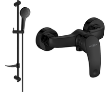 Mexen Fabia DF05 zuhanycsaptelep zuhanykészlettel, fekete - 74654DF05-70