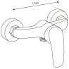 Mexen Fabia DB05 baterie de dus cu set de duș, Neagră - 74654DB05-70