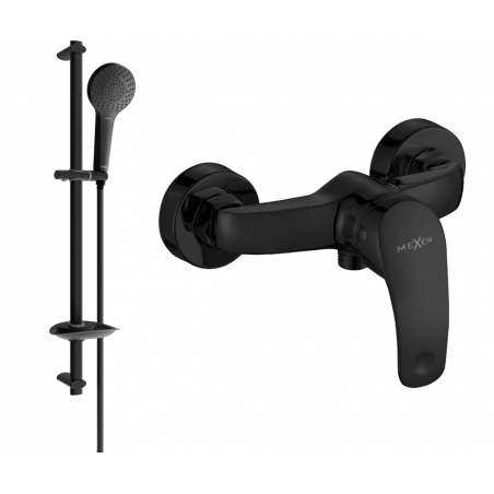 Mexen Fabia DB05 baterie de dus cu set de duș, Neagră - 74654DB05-70