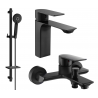 Mexen Alexa DQ40 set de baie, negru - 71203DQ40-70