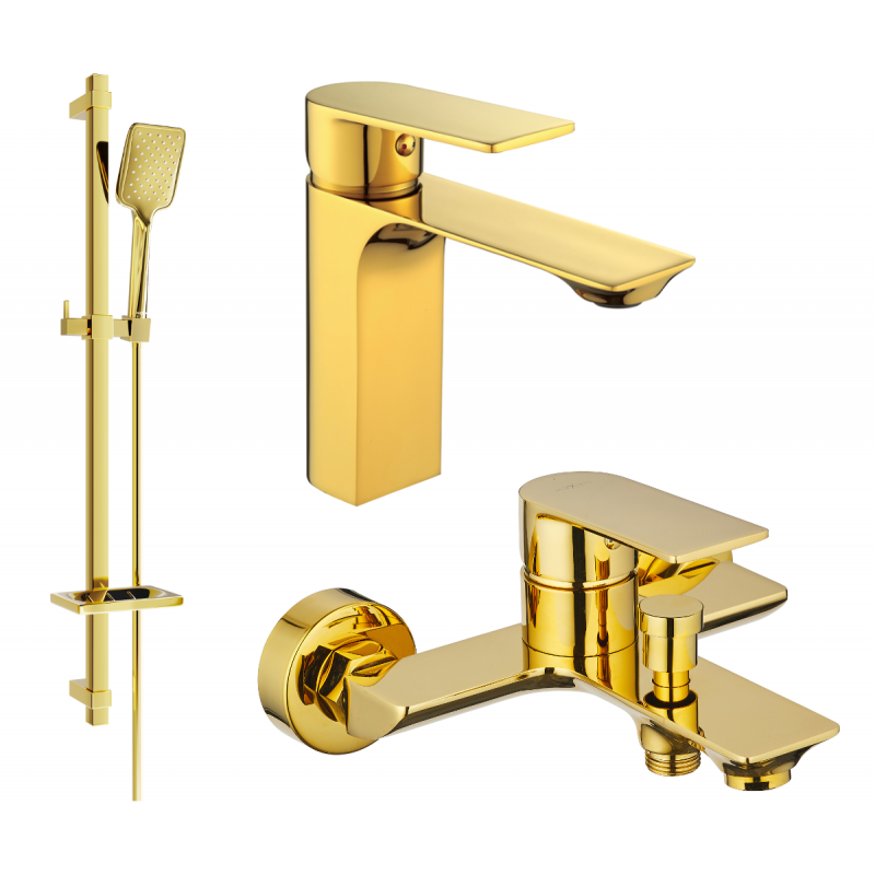 Mexen Alexa DQ62 set cadă, Aurie - 71203DQ62-50
