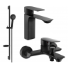 Mexen Alexa DS40 set de baie, negru - 71203DS40-70