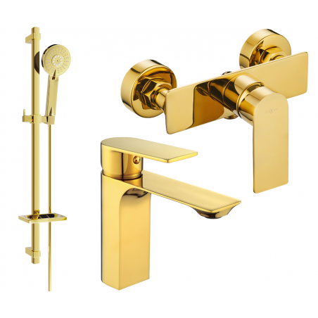 Mexen Alexa DQ40 set de duș, Aurie - 71204DQ40-50