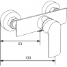 Mexen Alexa Set de duș DQ40, negru - 71204DQ40-70
