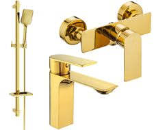 Mexen Alexa DQ62 set de duș, auriu - 71204DQ62-50