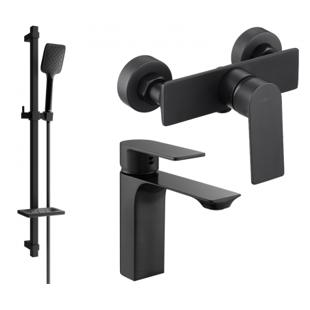 Mexen Alexa Set de duș DQ62, negru - 71204DQ62-70