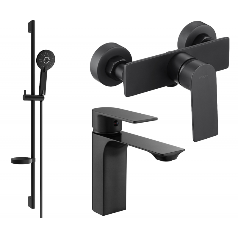 Mexen Alexa DS40 set duș, negru - 71204DS40-70