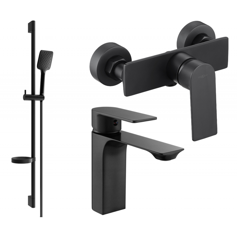 Mexen Alexa DS62 set de duș, negru - 71204DS62-70
