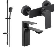 Set de duș Mexen Alexa DS62, negru - 71204DS62-70
