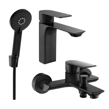 Mexen Alexa Set de baie R40, negru - 71203R40-70