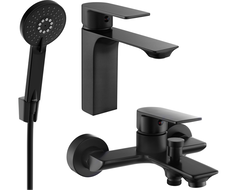 Mexen Alexa Set de baie R40, negru - 71203R40-70