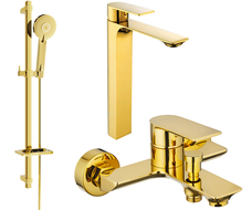 Mexen Alexa DQ40 set cadă, auriu - 71213DQ40-50