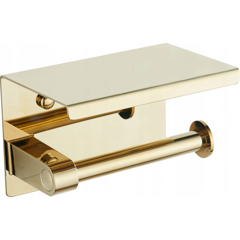 Mexen suport pentru hârtie cu raft, auriu - 701197-50