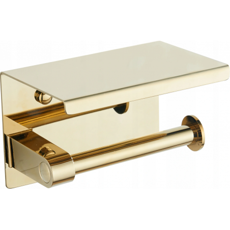 Mexen suport pentru hârtie cu raft, auriu - 701197-50