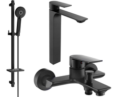 Mexen Alexa DQ40 set pentru cadă, negru - 71213DQ40-70