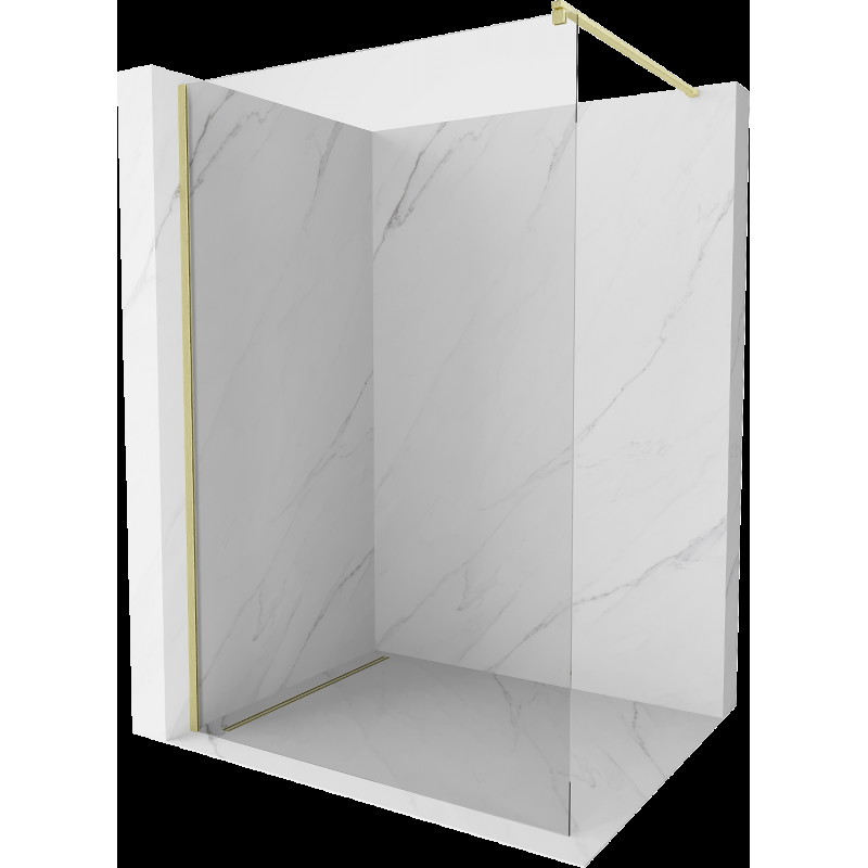 Mexen Kioto paneau de duş Walk-in 90 x 200 cm, transparent 8 mm, finisaj auriu periat - 800-090-101-55-00