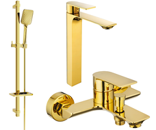 Mexen Alexa DQ62 set cadă, auriu - 71213DQ62-50