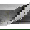 Mexen Kioto perete de duș Walk-in 55 x 200 cm, transparent 8 mm, auriu periat - 800-055-101-55-00