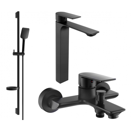 Mexen Alexa DS62 set de baie, negru - 71213DS62-70