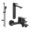 Mexen Alexa DS62 set pentru baie, negru - 71213DS62-70