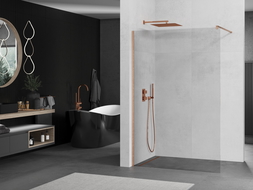 Mexen Kioto paravan de duș Walk-in 110 x 200 cm, transparent 8 mm, cupru periat - 800-110-101-65-00