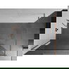 Mexen Kioto perete de duș Walk-in 115 x 200 cm, transparent 8 mm, cupru periat - 800-115-101-65-00