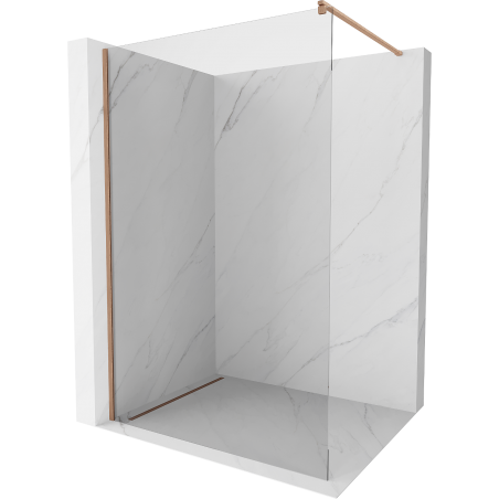 Mexen Kioto perete de duș Walk-in 130 x 200 cm, transparent 8 mm, cupru periat - 800-130-101-65-00