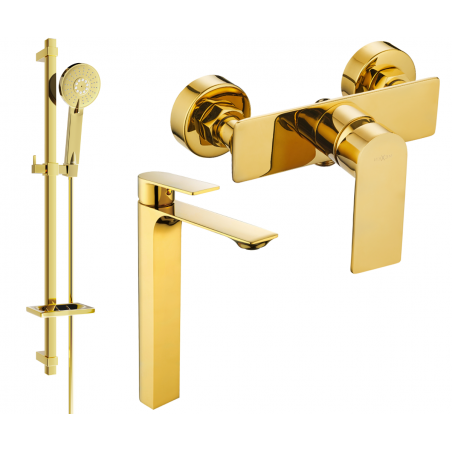 Mexen Alexa DQ40 set de duș, Aurie - 71214DQ40-50