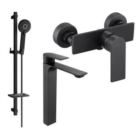 Mexen Alexa DQ40 set de duș, negru - 71214DQ40-70
