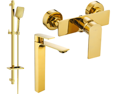 Mexen Alexa DQ62 set de duș, auriu - 71214DQ62-50