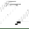 Mexen Alexa R40 set cadă, Aurie - 71213R40-50