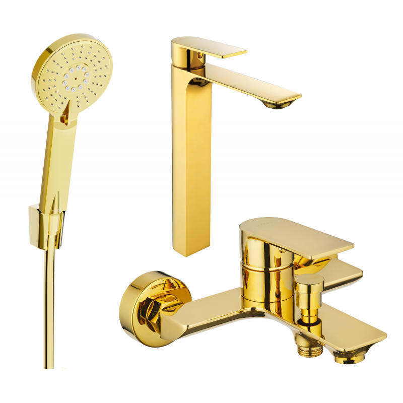 Mexen Alexa R40 set cadă, Aurie - 71213R40-50