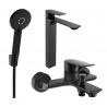 Mexen Alexa R40 set cadă, Neagră - 71213R40-70
