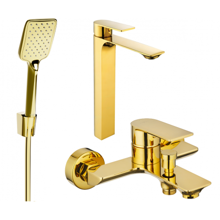 Mexen Alexa R62 set de baie, auriu - 71213R62-50