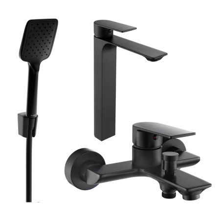 Mexen Alexa R62 set cadă, Neagră - 71213R62-70