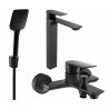 Mexen Alexa R62 set cadă, Neagră - 71213R62-70