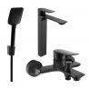 Mexen Alexa Set cadă R62, negru - 71213R62-70
