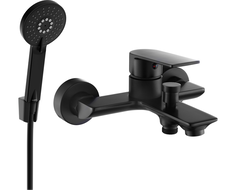 Mexen Alexa R40 fürdőkád csaptelep zuhanykészlettel, fekete - 7123R40-70