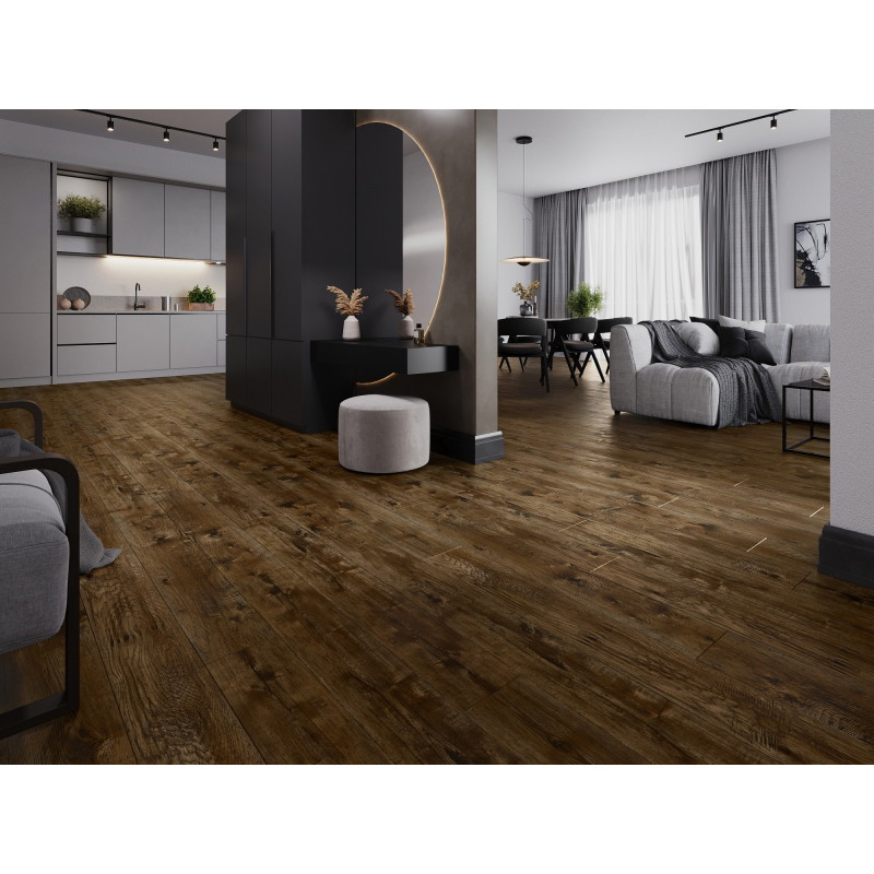 Mexen Mount Vernon panouri vinilice 1240 x 182 mm SPC 6,5 mm, substrat IXPE 1,5 mm, 4 teșituri în V, Stejar